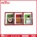 Christmas hot sell 3 sections melamine devided cookie trays